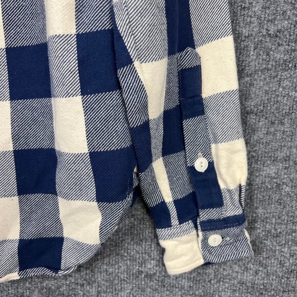 The Nutter Mens Long‎ Sleeve Flannel Plaid Button Down Shirt USA Small - Picture 6 of 9